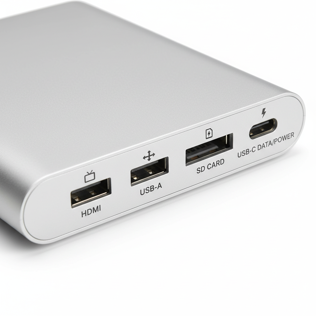 USB-C Hub ports detail