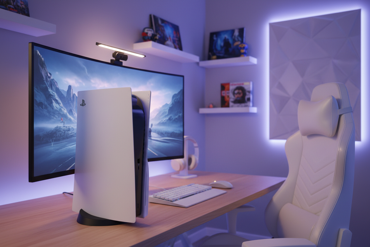 PS5 Vertical Stand - Lifestyle Shot