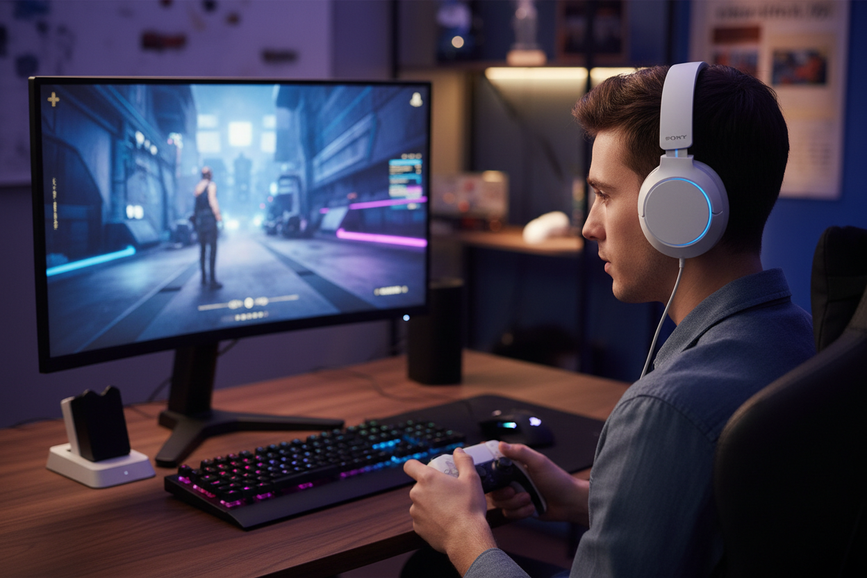 Sony Pulse 3D Wireless Headset - Lifestyle Shot
