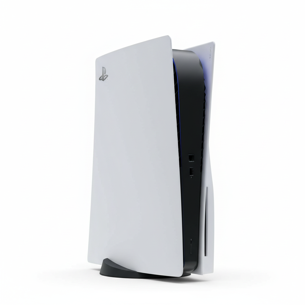 PS5 Slim Disc Edition Console - Front View