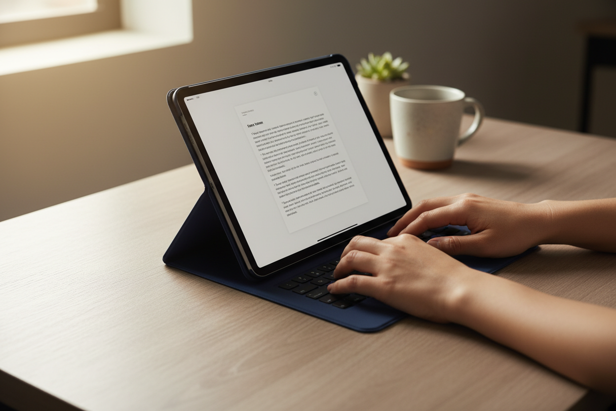 iPad Folio Case lifestyle